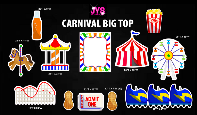 CARNIVAL BIG TOP W/ PHOTO OP - Yard Card Signs by JYS International