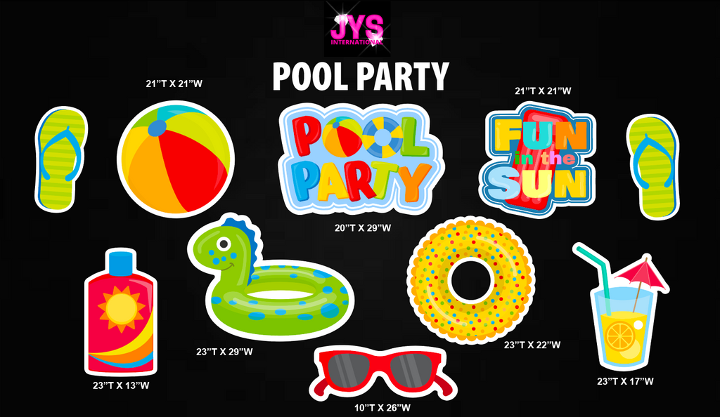 POOL PARTY - Yard Card Signs by JYS International