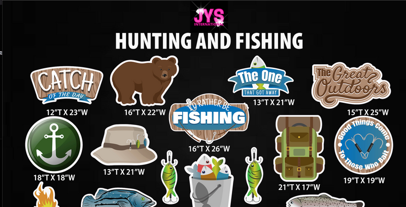 HUNTING & FISHING - Yard Card Signs by JYS International