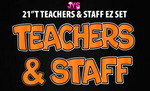 TEACHERS & STAFF: EZ SET (Multiple Metallic Colors) - Yard Card Signs by JYS International