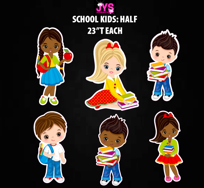 SCHOOL KIDS: HALF SHEET - Yard Card Signs by JYS International