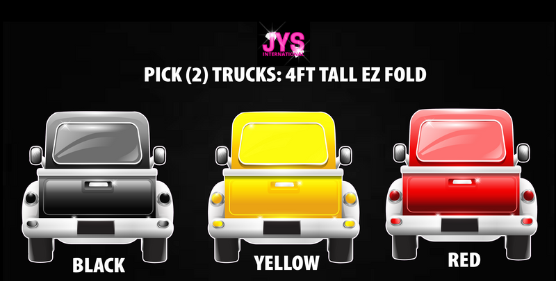 PICK TWO: 4FT EZ FOLD TRUCKS - Yard Card Signs by JYS International