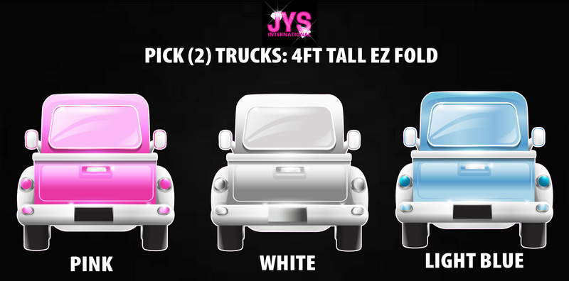 PICK TWO: 4FT EZ FOLD TRUCKS - Yard Card Signs by JYS International