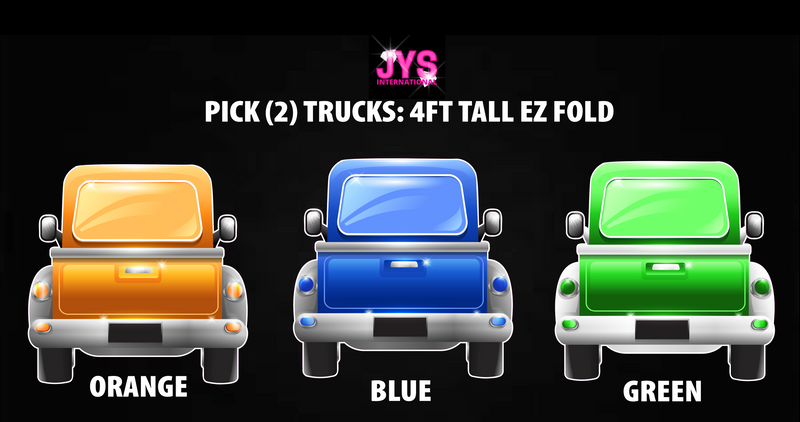 PICK TWO: 4FT EZ FOLD TRUCKS - Yard Card Signs by JYS International