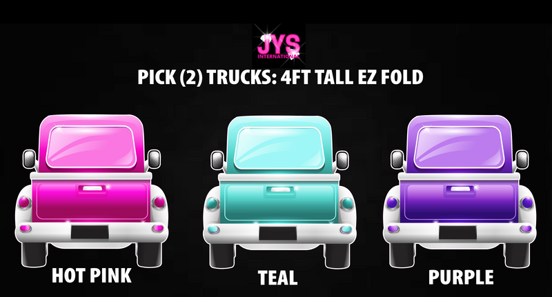 PICK TWO: 4FT EZ FOLD TRUCKS - Yard Card Signs by JYS International