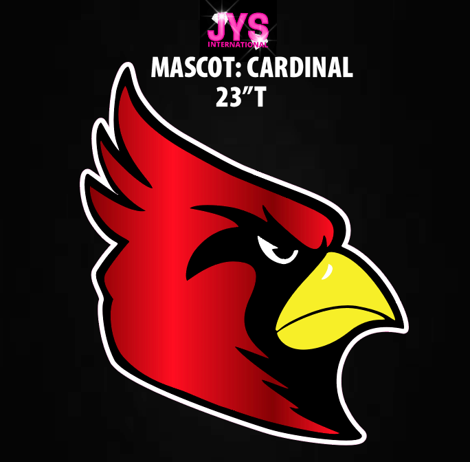 MASCOT: CARDINAL - Yard Card Signs by JYS International