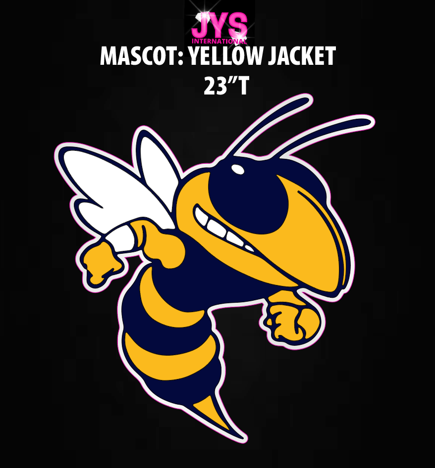 MASCOT: YELLOW JACKET - Yard Card Signs by JYS International