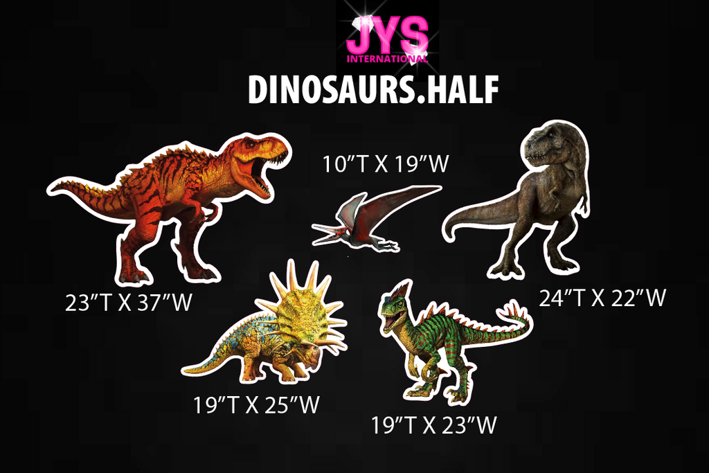 DINOSAURS: HALF SHEET - Yard Card Signs by JYS International