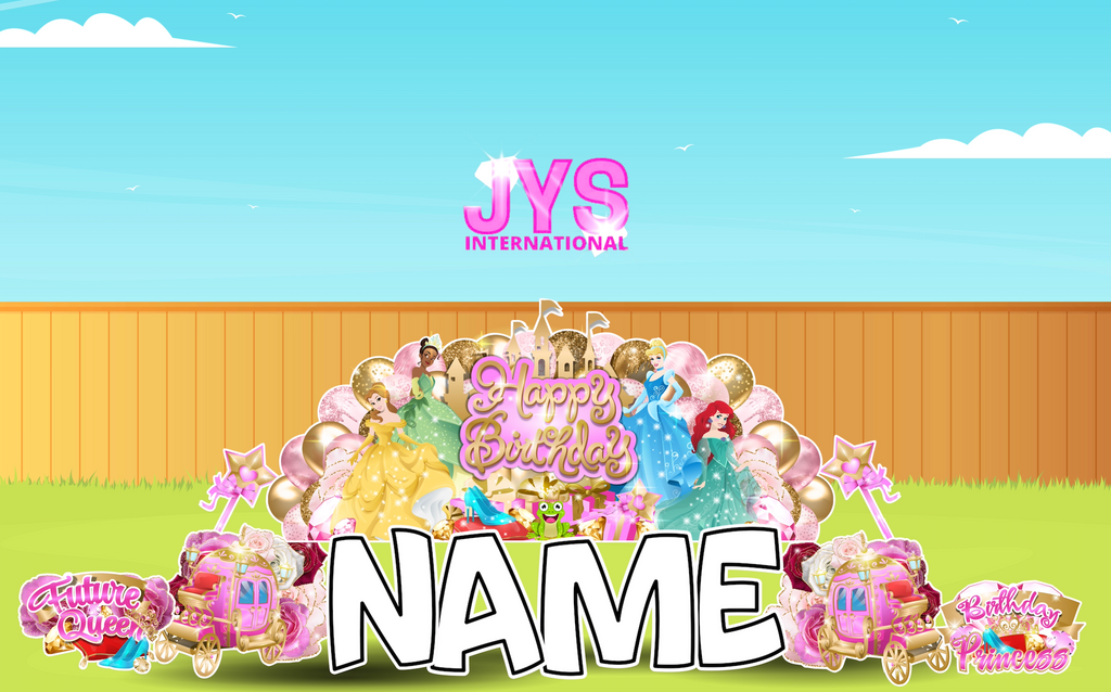 JYS OVERLOAD: PRINCESS (EZ FOLD) - Yard Card Signs by JYS International