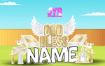 GOD BLESS QUICK SET - Yard Card Signs by JYS International