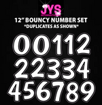 12" BOUNCY NUMBERS: HALF SHEET (Multiple Colors)