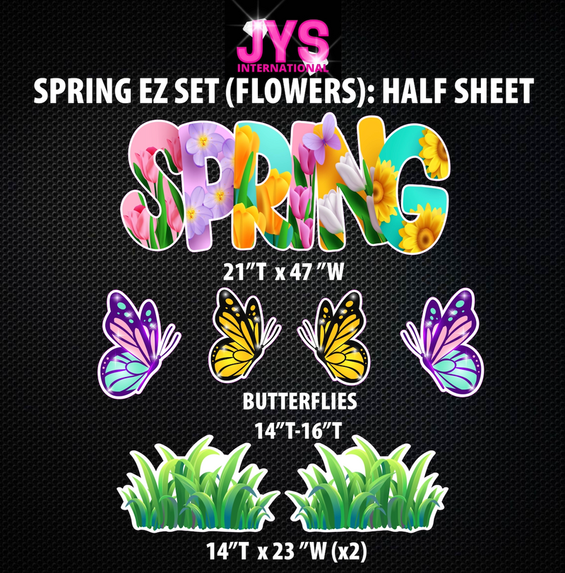 SPRING EZ SET: HALF SHEET - Yard Card Signs by JYS International