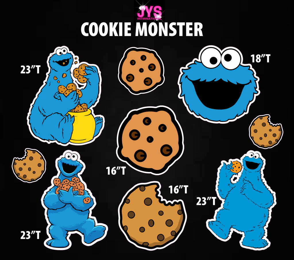 COOKIE MONSTER: HALF SHEET - Yard Card Signs by JYS International