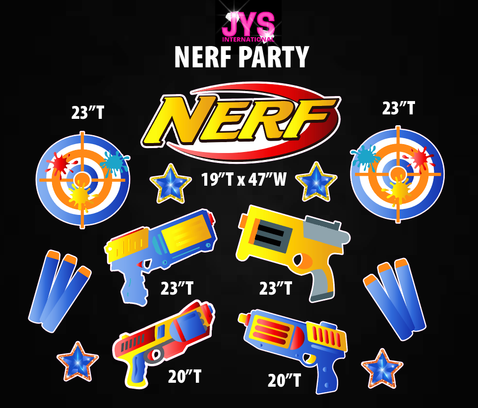 NERF PARTY - Yard Card Signs by JYS International