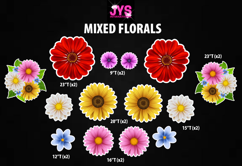 MIXED FLORALS - Yard Card Signs by JYS International