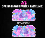 SPRING FLOWERS PANELS: PASTEL MIX - Yard Card Signs by JYS International