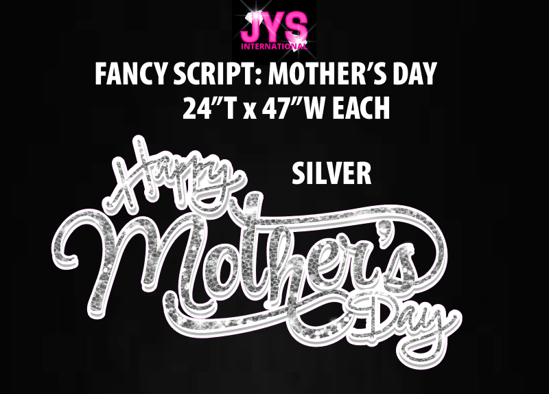 PICK (2) MOTHER'S DAY FANCY SCRIPT: HALF - Yard Card Signs by JYS International