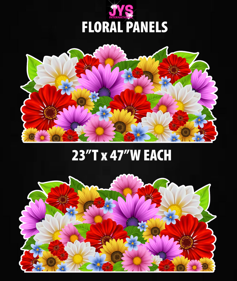 FLORAL PANELS: HALF SHEET - Yard Card Signs by JYS International