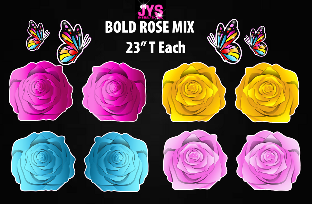 BOLD MIX ROSES - Yard Card Signs by JYS International