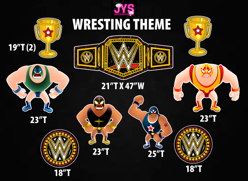 WRESTLING THEME - Yard Card Signs by JYS International