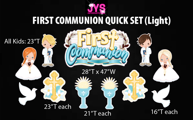 FIRST COMMUNION QUICK SET - Yard Card Signs by JYS International