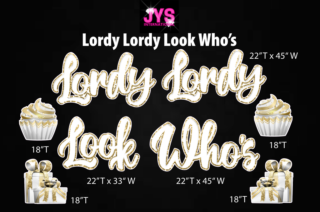 LORDY LORDY EZ SET - Yard Card Signs by JYS International