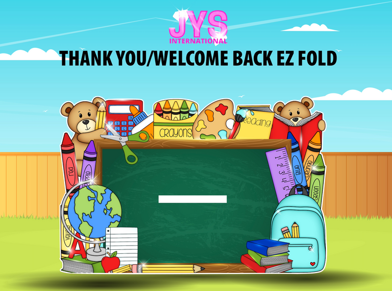 THANK YOU/WELCOME BACK EZ FOLD - Yard Card Signs by JYS International