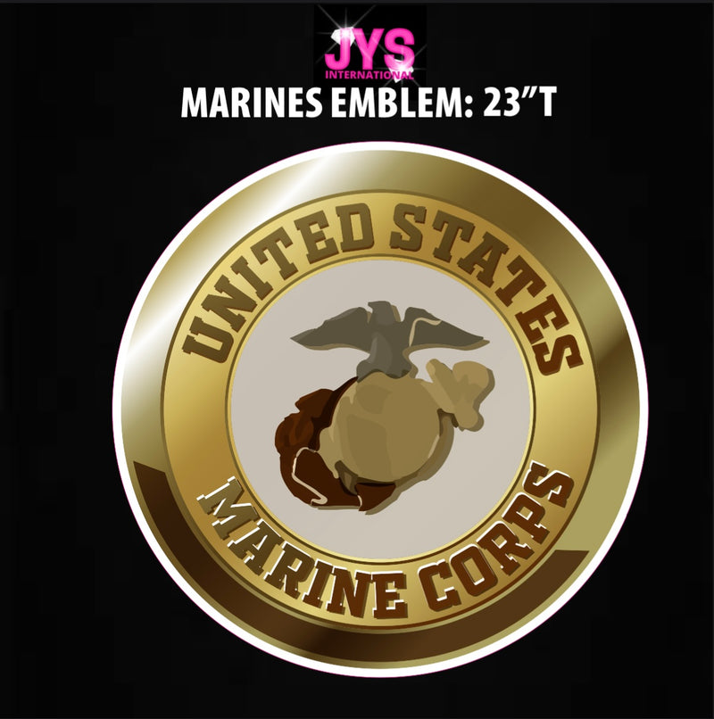 MARINES EMBLEM - Yard Card Signs by JYS International