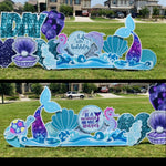 MERMAID TAILS - Yard Card Signs by JYS International