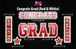 CONGRATS GRAD: RED - Yard Card Signs by JYS International