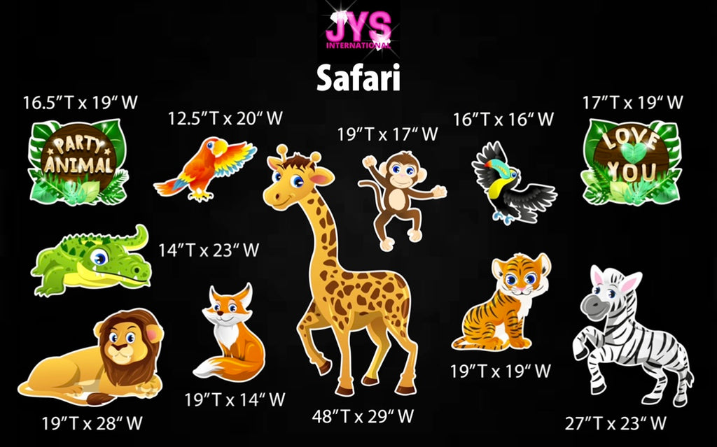 SAFARI THEME - Yard Card Signs by JYS International