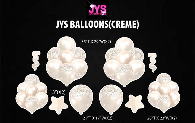 JYS BALLOONS: CRÈME - Yard Card Signs by JYS International