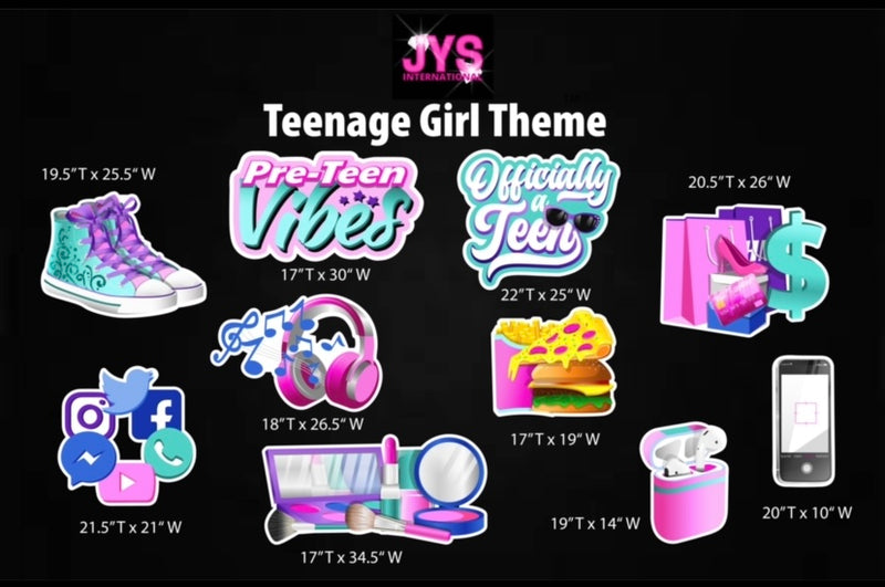 TEEN GIRL THEME - Yard Card Signs by JYS International