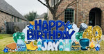 THE BIG EZ: GLITTER BLUE - Yard Card Signs by JYS International