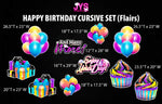 Neon HBD Flair - Yard Card Signs by JYS International