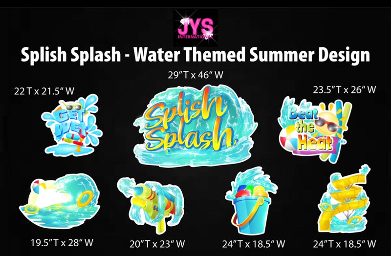 SPLASH QUICK SET - Yard Card Signs by JYS International