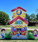 JYS SCHOOL: 7FT (Yellow) - Yard Card Signs by JYS International