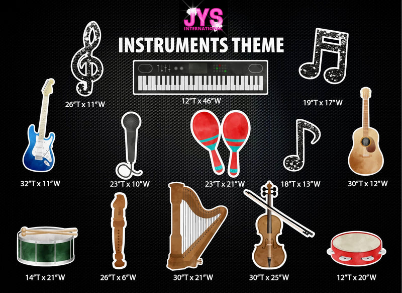 INSTRUMENTS THEME - Yard Card Signs by JYS International