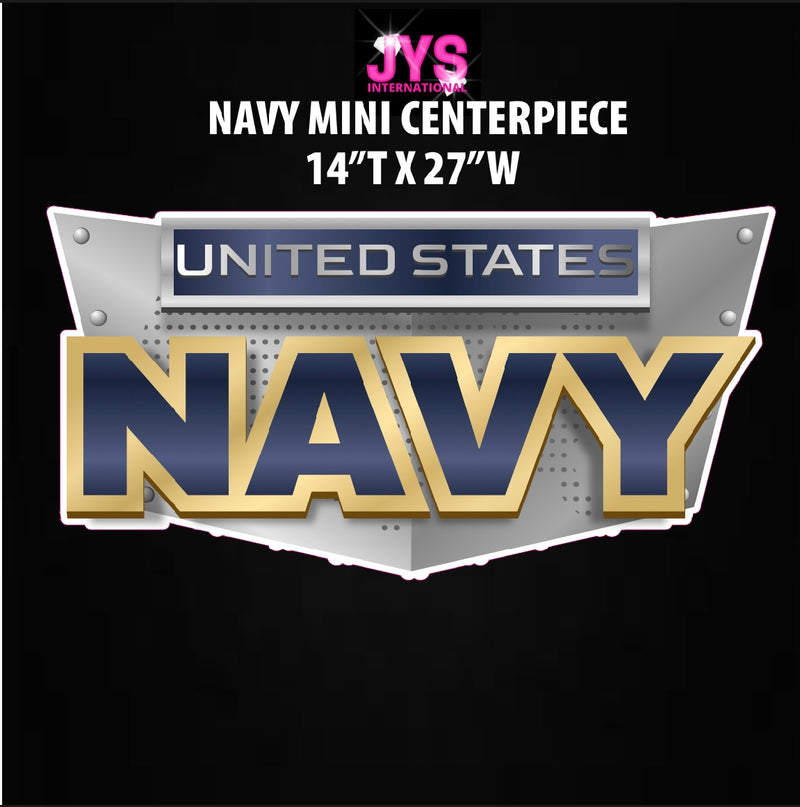 NAVY MINI CENTERPIECE - Yard Card Signs by JYS International