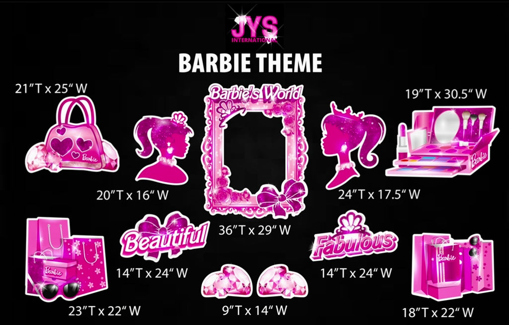 BARBIE THEME - Yard Card Signs by JYS International