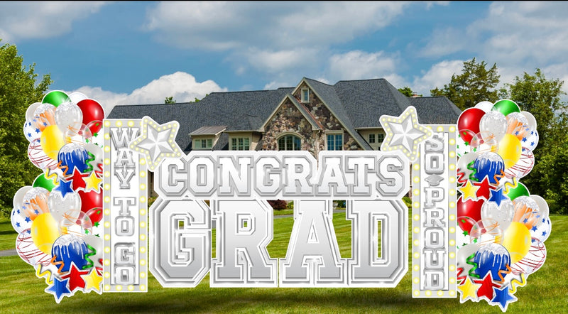 COLOR CHANGE REQUEST: CONGRATS GRAD - Yard Card Signs by JYS International