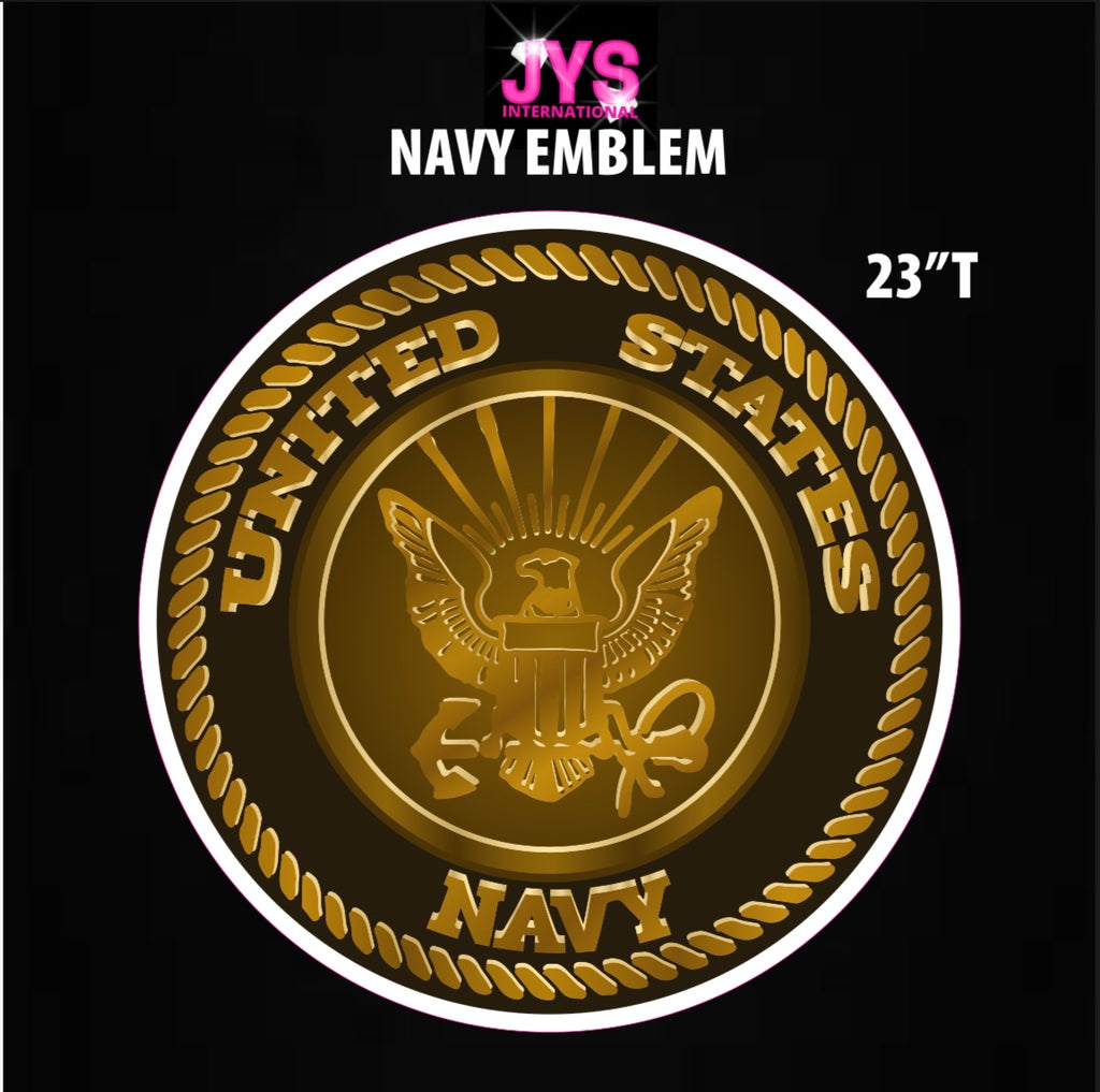 NAVY EMBLEM - Yard Card Signs by JYS International