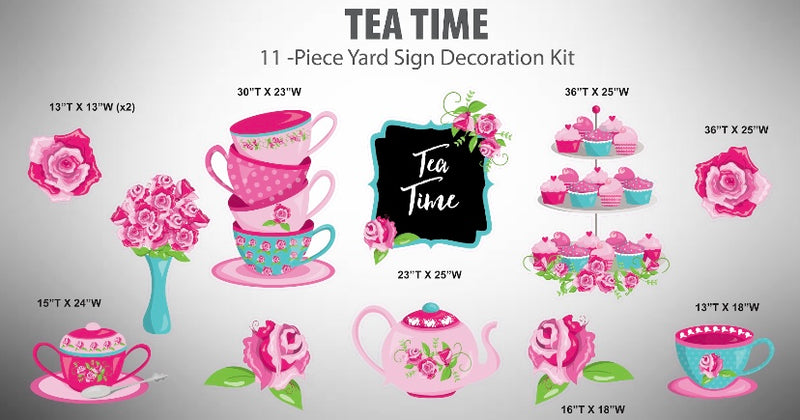 TEA PARTY THEME - Yard Card Signs by JYS International