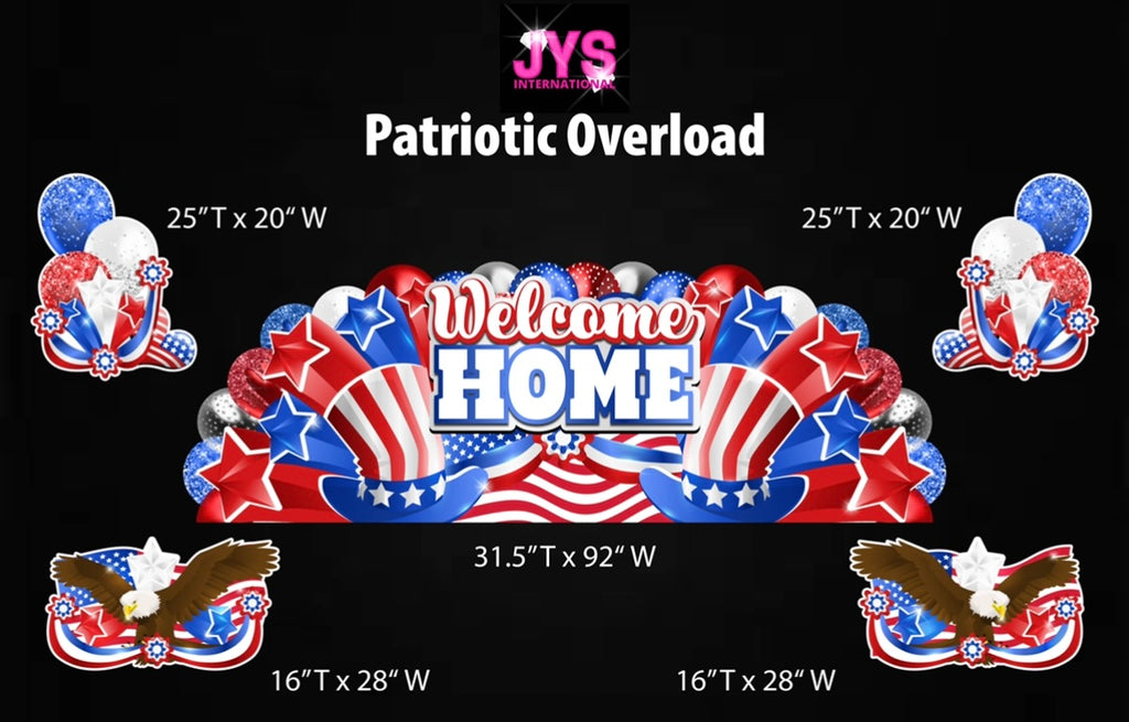 JYS OVERLOAD: WELCOME HOME (EZ FOLD) - Yard Card Signs by JYS International