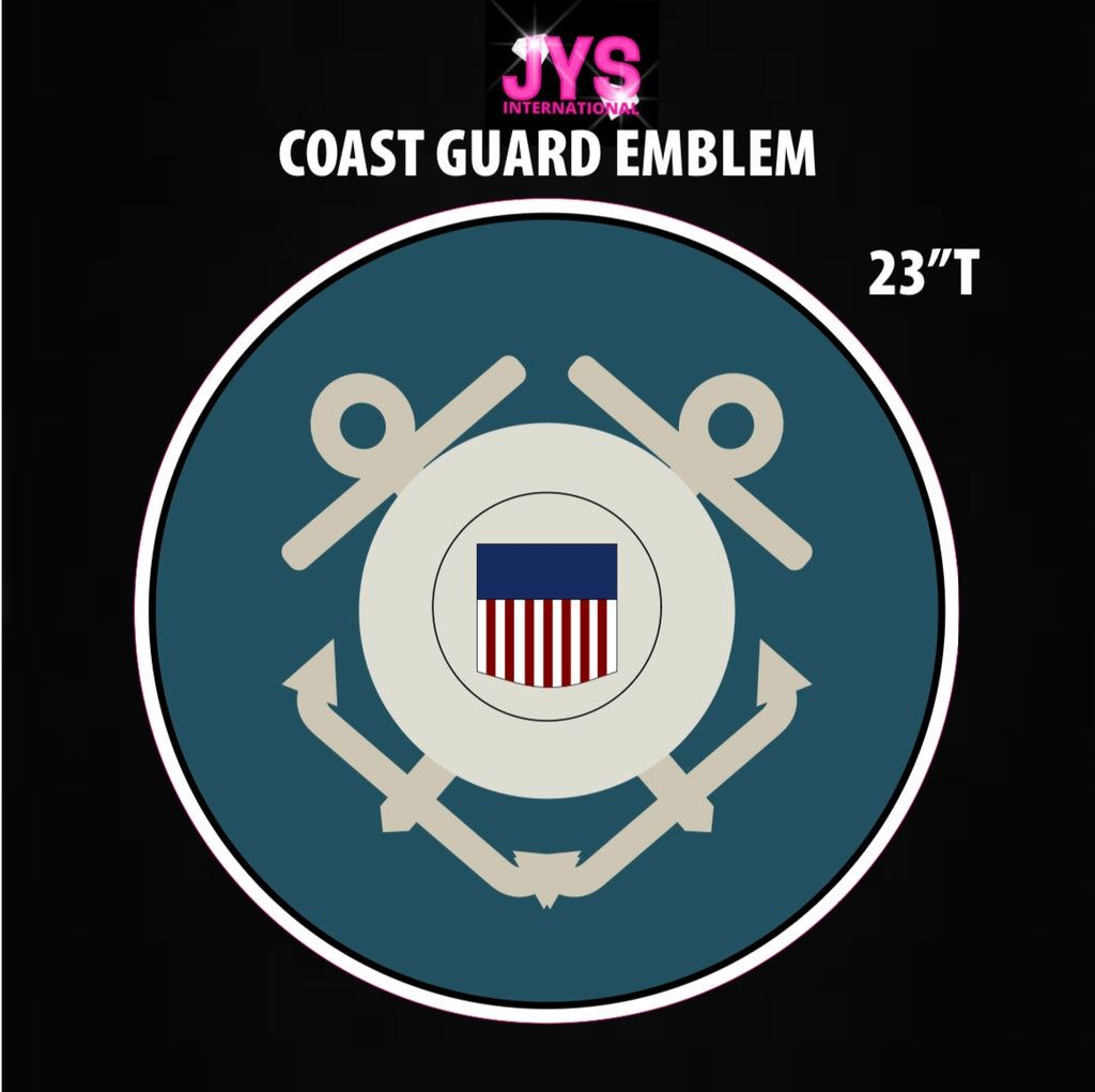 COAST GUARD EMBLEM - Yard Card Signs by JYS International