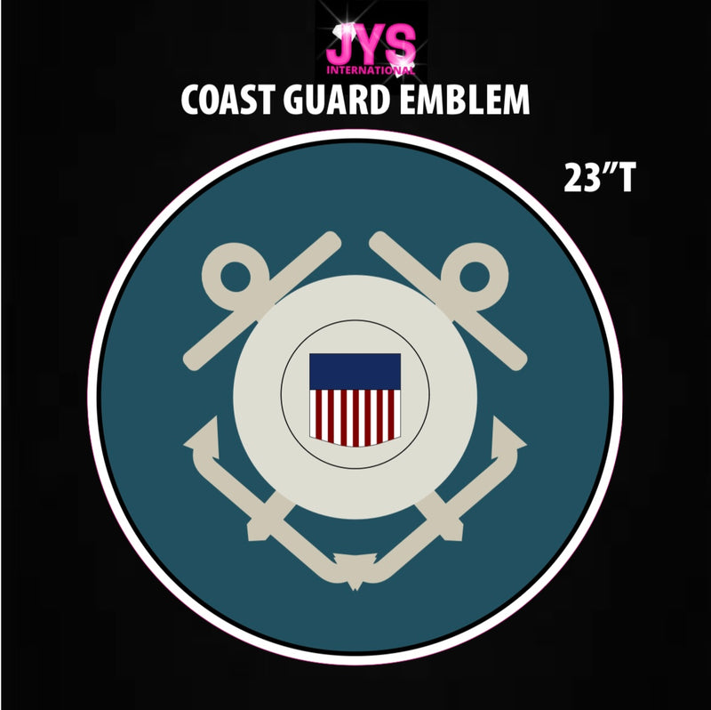 COAST GUARD EMBLEM - Yard Card Signs by JYS International